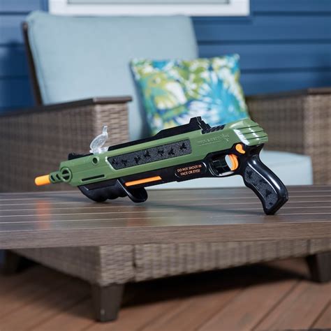 Bug-A-Salt All Purpose Indoor/Outdoor Device. Fire your fly swatter Introducing the new Army Green Bug-Beam Laser Combo 2.5. Improved sighting means better accuracy to decimate flies on contact. Re-engineering of internal mechanism = greater reliability. Rid your house of all those pesky pests and have a blast while doing it.